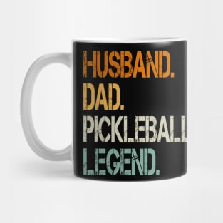 Pickleball Player Funny Husband Dad Legend Vintage Father's Day Mug